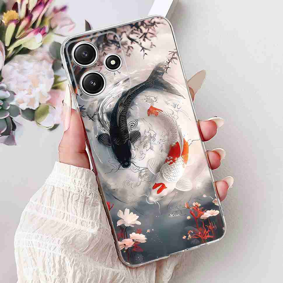 Чехол для Xiaomi Redmi Note 12R 5G Летний Маленькая Ромашка Лимон Мягкий Силикон ТПУ Чехлы Для Redmi Note12R NOTE12R 23076RA4BC Оболочка