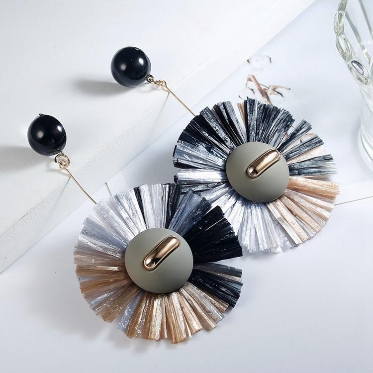 Серьги JMXD-raffia для женщин, Серьги с бахромой, Серьги, Аксессуары, Новые товары, Популярные аксессуары