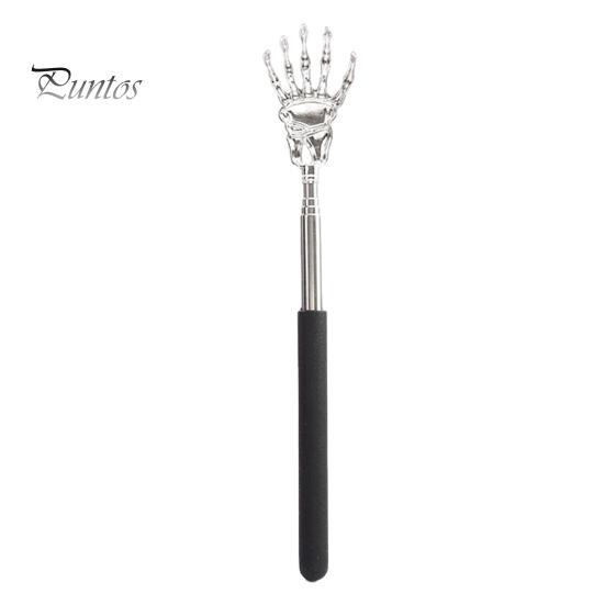 Выдвижной скребок для спины с призраком из нержавеющей стали, портативный телескопический массажер с когтями, забавный подарок для пожилых людей, пап, мужчин, женщин