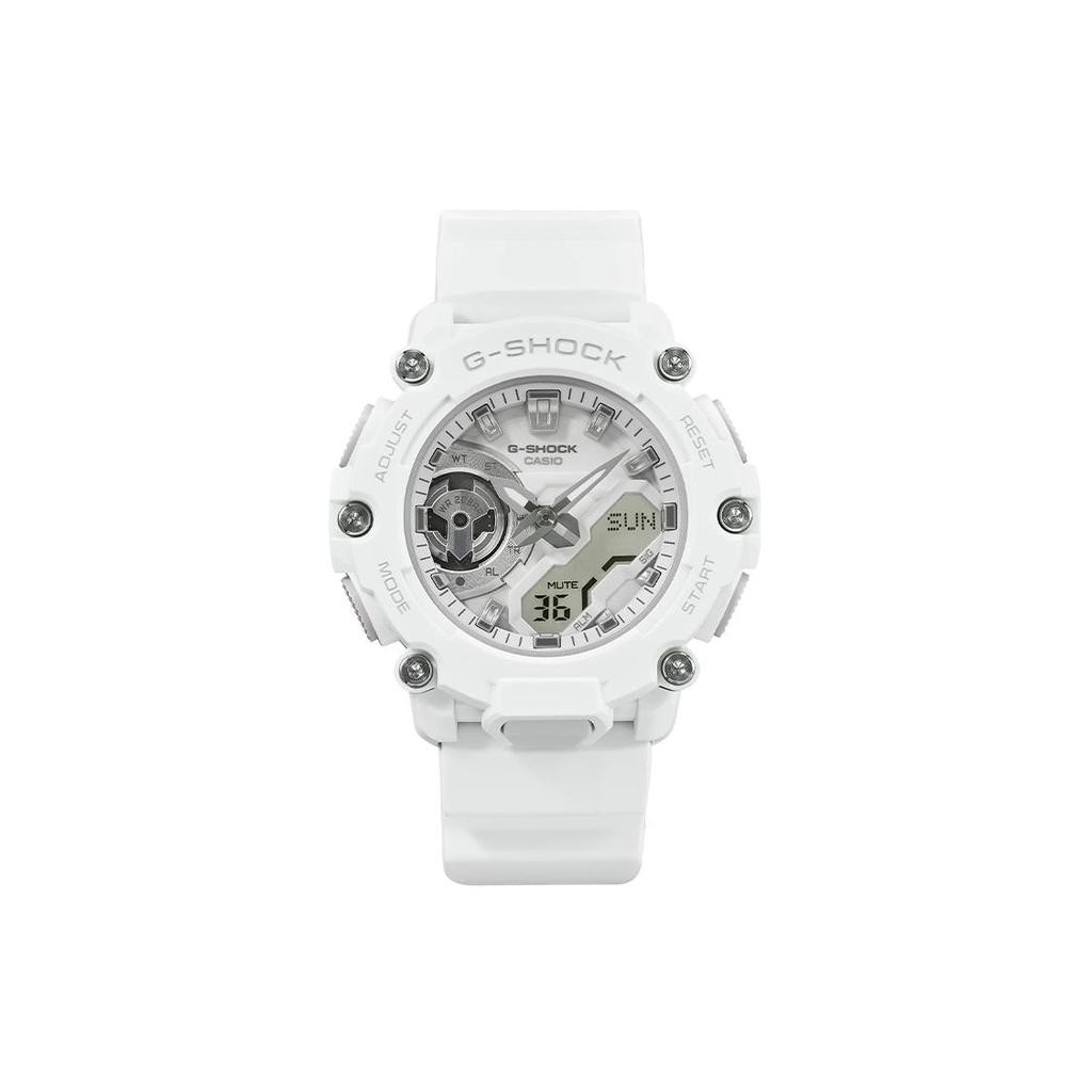 Casio G SHOCK 200м Водонепроницаемые Кварцевые Часы Ремешок из Смолы Женские Часы Белый Циферблат GMA-S2200M-7AJF