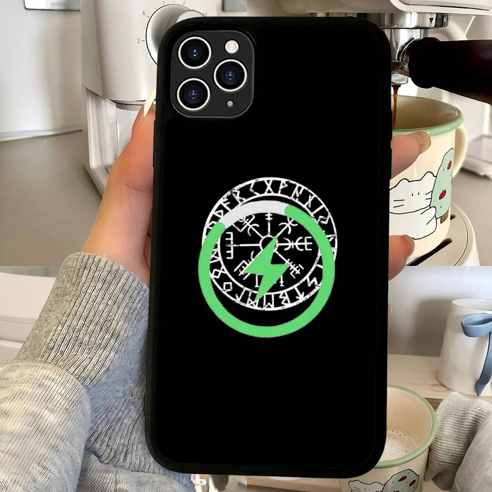 V-Viking Logo V-Vegvisir Magnetic Wireless Phone Case For IPhone 17 16 15 14 13 12 11 Pro Max For Magsafe Cover