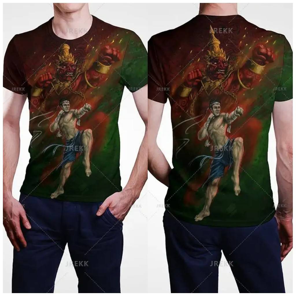 Футболка для тайского бокса Tiger Muay Thai с 3D-принтом, унисекс, женская, мужская, для тайского бокса, спорта, зала, детская, уличная одежда, повседневная, хип-хоп, с короткими рукавами, быстросохнущая, с круглым вырезом