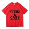 Смешная футболка Drum and Bass Шутки для любителей рома и задниц Футболка с коротким рукавом 100% хлопок Унисекс Модная повседневная футболка Оверсайз