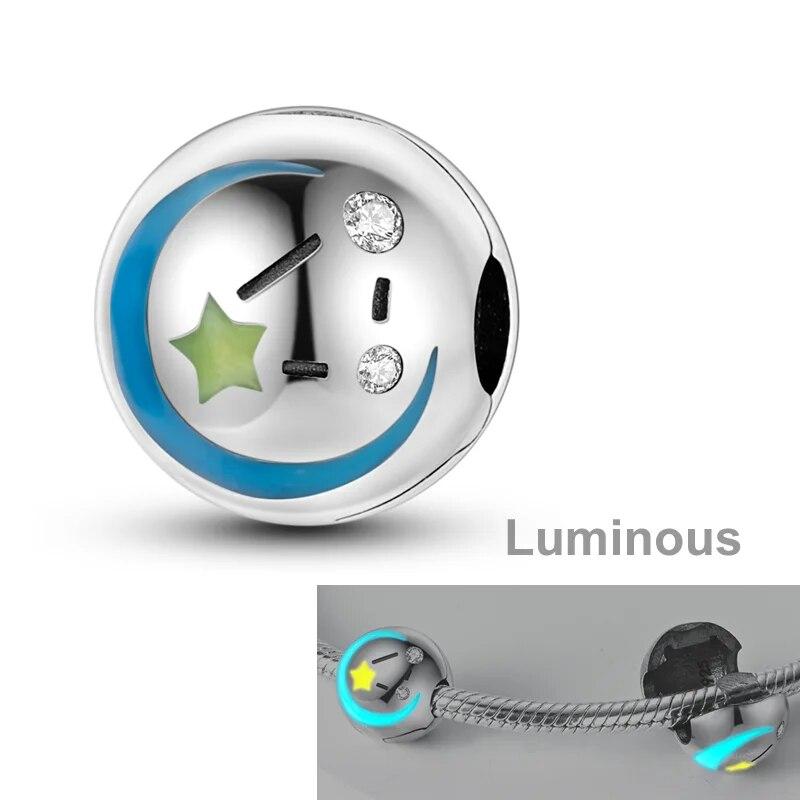 Звездная коллекция, подвески, бусины из стерлингового серебра 925 пробы, солнце, звезды, луна, висячие подвески, подходят для оригинальных новых ювелирных изделий, браслет, ожерелье