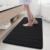Olanly Soft Memory Foam Bathroom Bath Mat Absorbent Non-Slip Bath Mat Washable Comfortable Bath Mat Easy to Dry For Bathroom Rug
