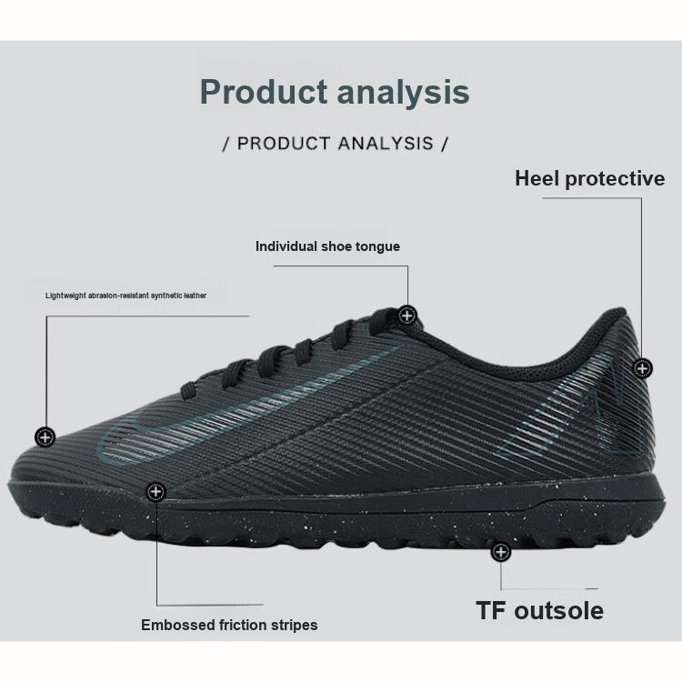 Nike Кроссовки Mercurial Vapor 16 Club TF GS 2024 Shadow Pack для детей, черные, темно-джунгли FQ8287-002