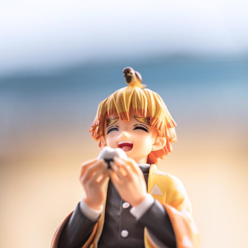 Фигурка премиум-класса Аниме Танджиро Агацума Зеницу Ешь рисовые шарики ПВХ Фигурка