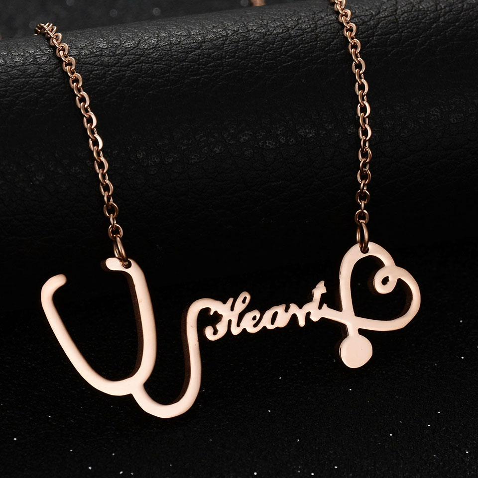 Atoztide Fashion Infinity Jesus Heartbeat Necklace For Women Stainless Steel Endless Forever Love Friendship Jewerly Gift