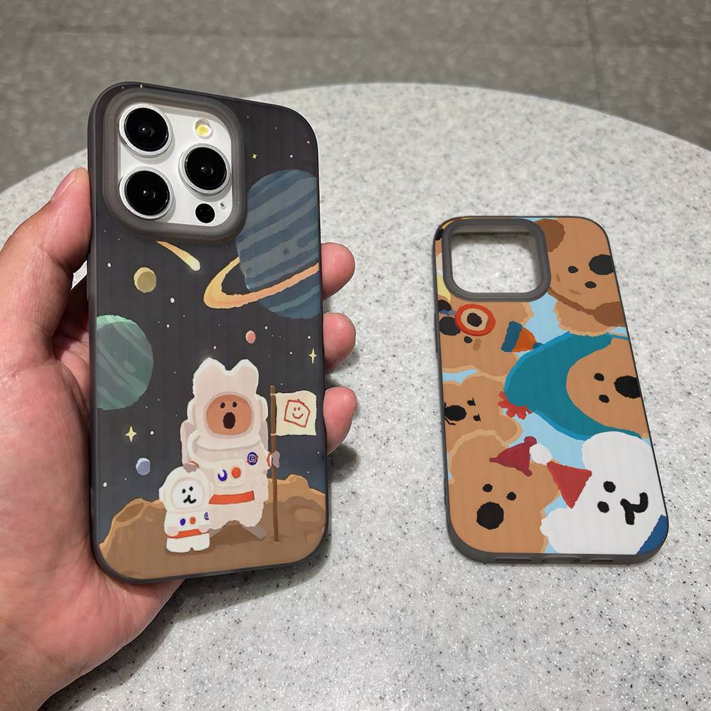 Популярный Чехол для Телефона с Вырезом Персонажа D-Dinotaeng Для iPhone 11 12 13 14 15 16 17 Pro Max PLUS Pro Волна Гофрированный Силиконовый Чехол