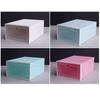 Clear PP Stackable Dust-proof Flip Drawer Shoes Box Storage Container Organizer