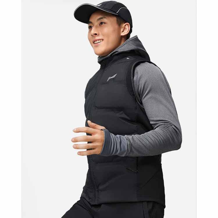 Li Ning Li Ning Коллекция для бега Жилет Мужской Черный AYMT051-1