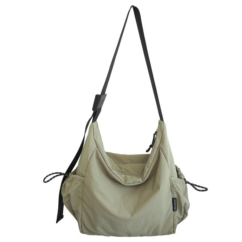 Nylon Tote Bag With Zipper Pocket For Casual Travel And Daily Use
