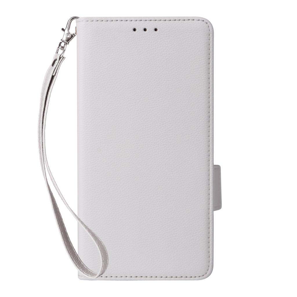 For Motorola Edge 60 Pro 5G Case with Wrist Strap Litchi Texture PU Leather Wallet Phone Cover