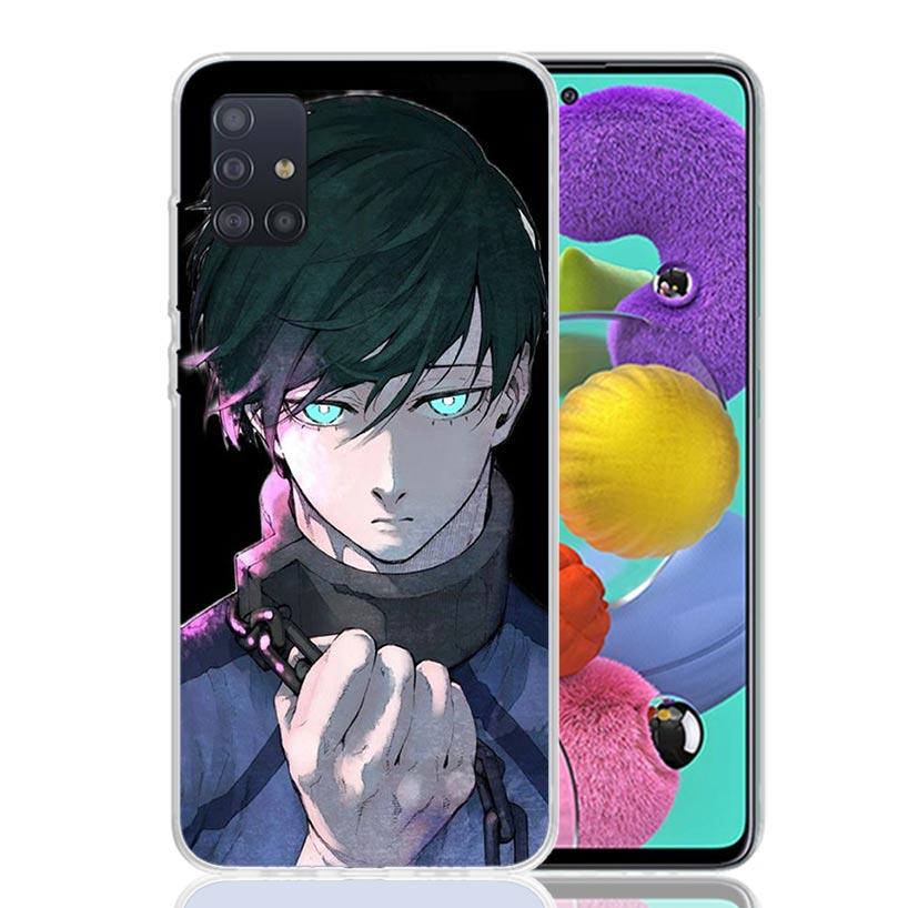 Japan Anime Blue Lock Phone Case for Samsung Galaxy A52 A51 A50S A12 A22 A32 A72 A10S A30S A31 A71 Note 20 Ultra 10 Plus S10 Gal