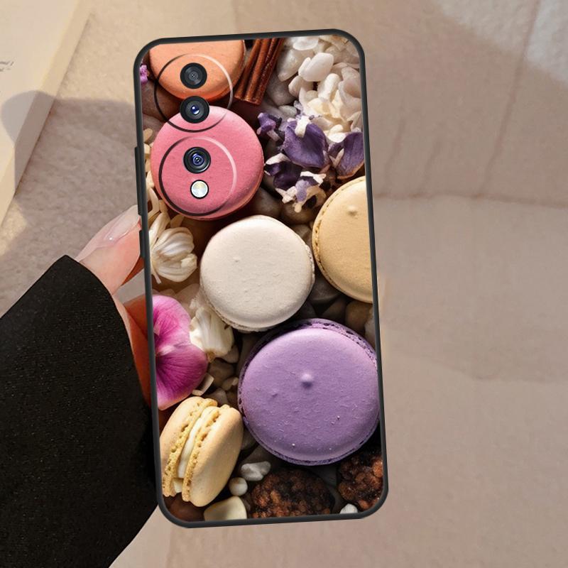 Dessert ice Cream Macaron Food For Honor Magic 7 Pro 5 6 V5 Case For Honor 200 400 50 70 90 Lite X8a X8b X9a X9b X9c Cover