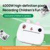 Kids Camera Instant Thermal Printer 2.4 Inch Screen Dual Camera 1080P Video Recording Inkless Printing