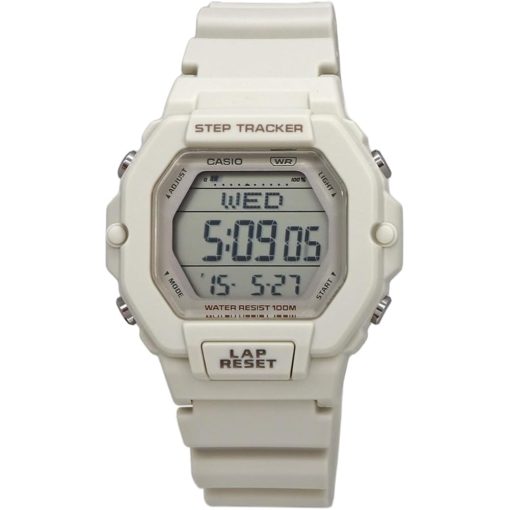 Casio LWS-2200H-8AV Цифровые часы-шагомер Женские Матовый кремовый Зарубежная модель