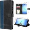 Protective Case - BOOLING - for Samsung Galaxy A17 5G/4G - Two-Tone Leather Effect - Shockproof - 2 Tempered Glass Screens