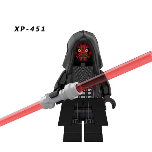 8Pcs SW Toys Darth Maul Darth Vader Action Mini Figures Fit Lego Kids Toy