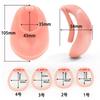 Реалистичная текстура вагины Клетка целомудрия – 4 размера Кольца для пениса для мужчин | Изогнутый замок для члена Бондаж-игрушка для сисси и гей-фетиш-игр