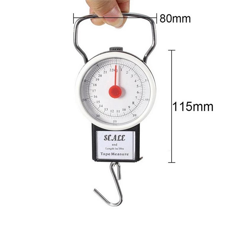 Portable Mini Dial Luggage Scale Multi-Function Hanging Scale Kitchen Scale