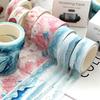 YUBBAEX 3 Rolls of Masking Japanese Super Perfect for Gift DIY and Notebook Decorations Tape, Print, Cute, Thin, Wrapping, Crafts, (Lace Pattern)