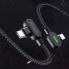 Mcdodo 90° Angle Cable Usb-C Lightning Reversible For Iphone 13 14 Led 1M
