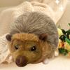 Simulated Hedgehog Plush Toy Squeaky Stuffed Animal Educational Plushie Model Doll Home Office Bedroom Decoration Kids Adults Christmas Birthday Gift