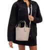 Coach Hanna 18 Magnetic Snap Double-Sided Leather Bucket Bag Women Bags Beige CR168-SVVFS