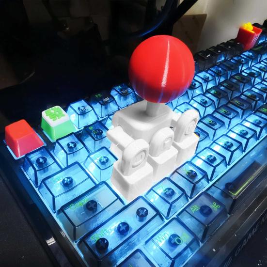 Винтажный джойстик для игры, колпачок клавиши, 3D-печать, новинка, колпачок клавиши для механической клавиатуры, 3-клавишное соединение, мини-геймпад, насадка-кнопка для геймера