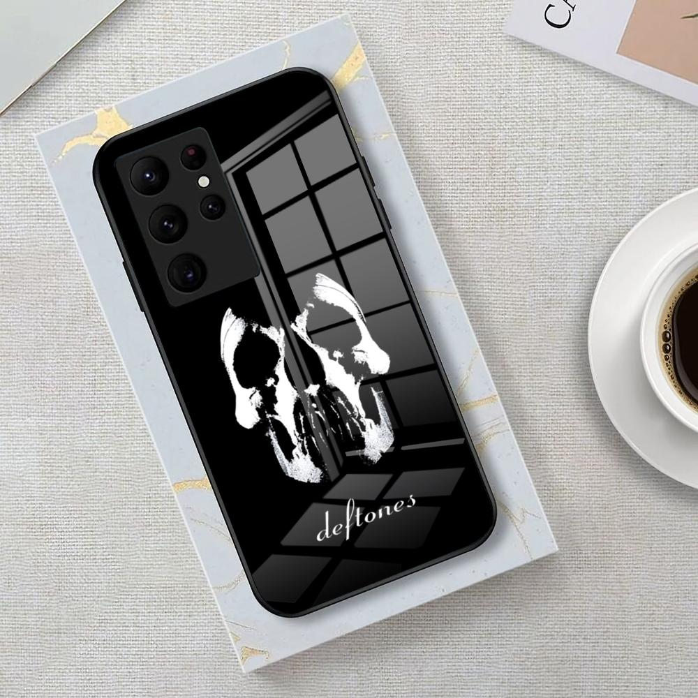 Deftones Band Phone Case For Samsung S26 S25 Edge Ultra 23 22 21 20 Ultra Plus S24 Fe Glass Cover