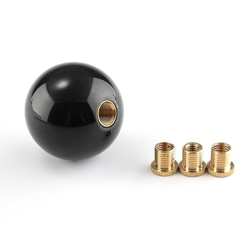 8 Eight Pool Billiard Ball Gear Shift Knob w/ Adapter Universal Vehicle AT/MT Shifter Lever Head Black High Quality Dropship