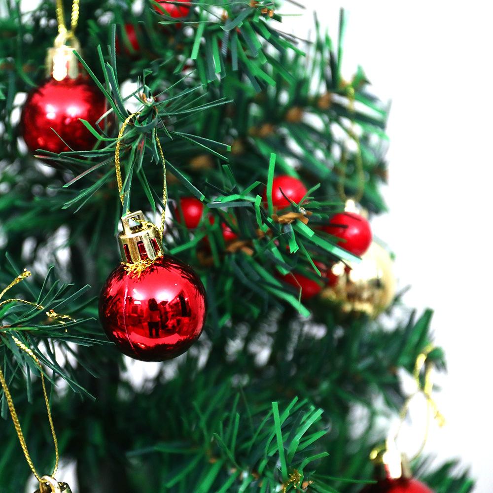 New Mini Christmas Desktop Home Decoration 60cm Red Cloth Christmas Tree Package Tree Ornaments with Warm/Colorful LED Light Up