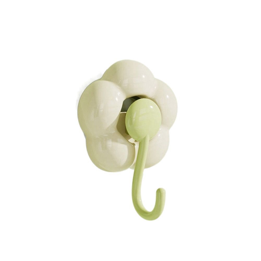 Flower Shape Vacuum Hangers No Punching Towel Hook Multipurpose Suction Cup Hook Bathroom