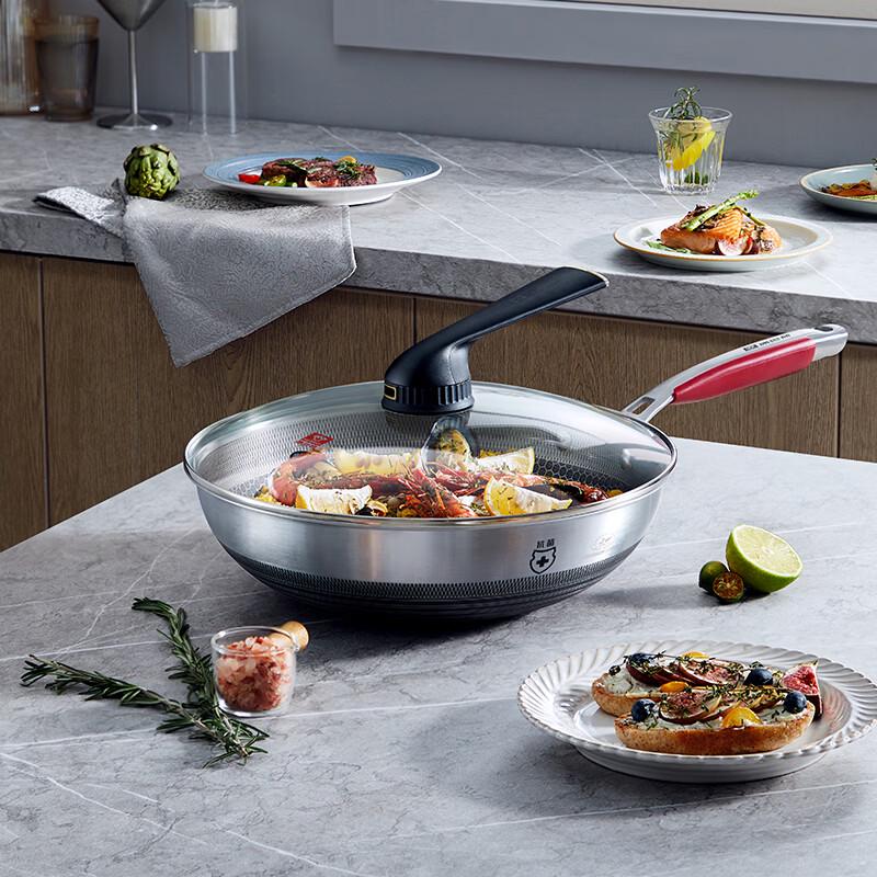 KOBACH 5th Gen Antibacterial Non-stick Stainless Steel Wok