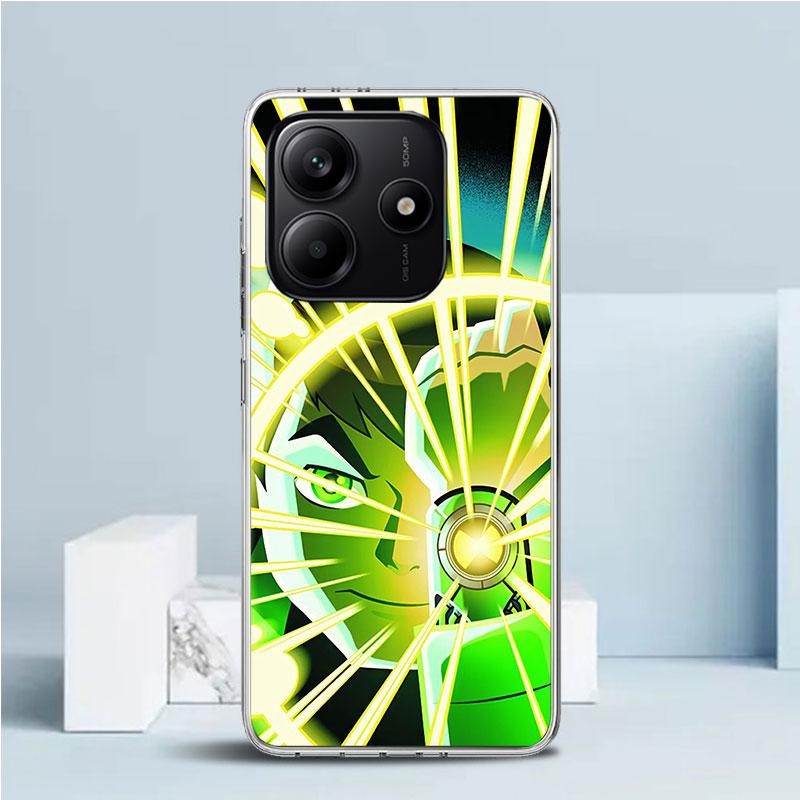 Мультяшный чехол Ben 10 для Xiaomi Redmi Note 15 14 14S 13 12S 12 Pro Plus 11S 11 11T 11E 10S 10 + Мягкая задняя крышка из ТПУ Redmi N