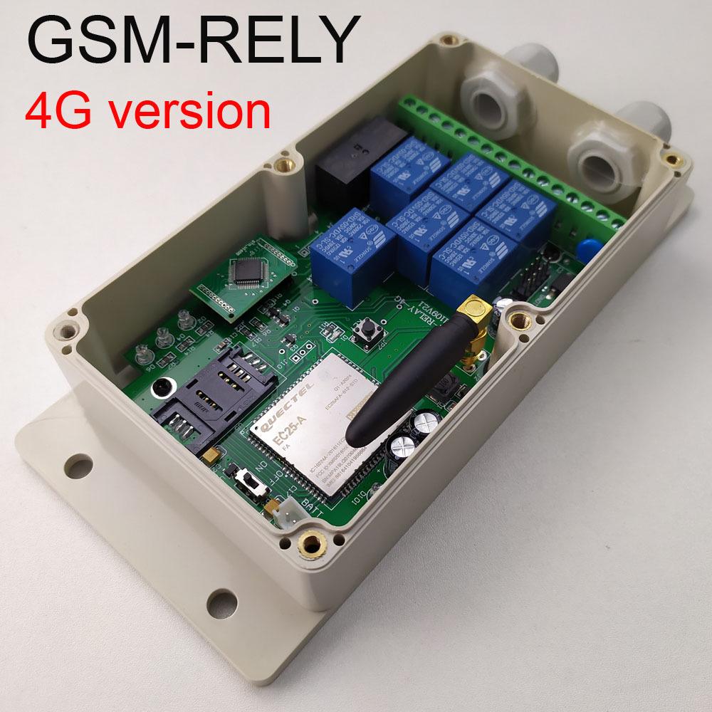 Семиканальный дистанционный релейный контроллер 4G/3G/GSM (Экспортная версия)
