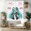 Hatsune Miku Style Wall Decor Tapestry Art For Pet Memorial Birthdaywedding Party Backdrop Family Gift