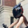 Мотошлем с полным лицом, Bluetooth, противотуманная линза, съемные рога, сертифицирован 3C, для всесезонного использования, для мужчин и женщин