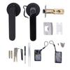 Smart Lock with Handle Fingerprint Passcode APP Key Unlock TYPE C Port Smart Door Knob for 35‑55mm T