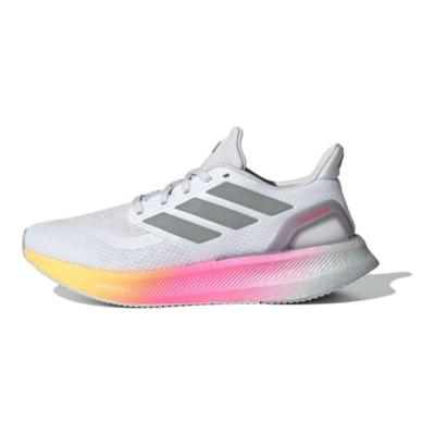 PureBoost 5 белые Lucid розовые женские кроссовки Cloud-White Silver-Metallic Spark IE0524
