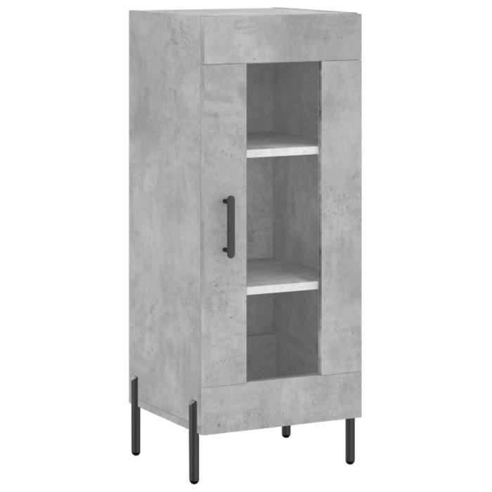 VidaXL Buffet Concrete Grey 34.5x34x90 Cm Engineered Wood 828808