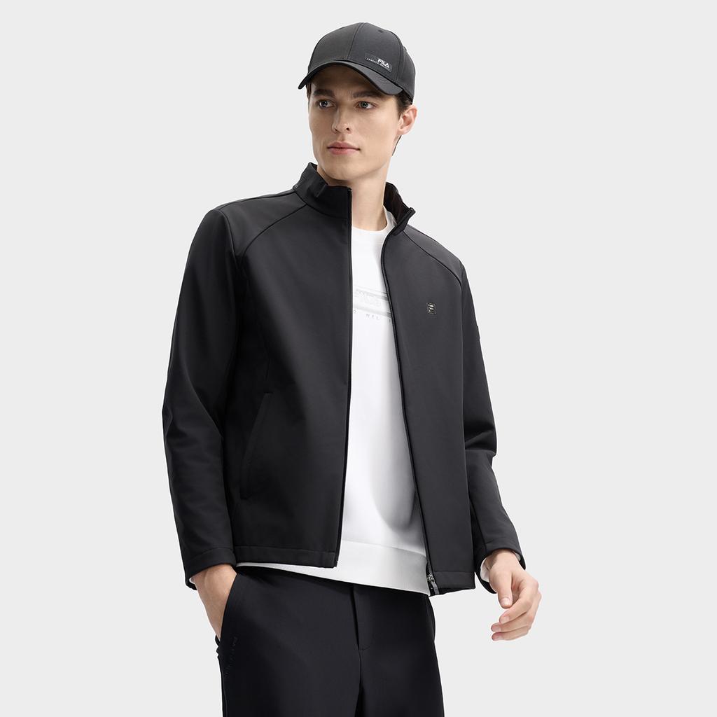 Fila Флисовая куртка со стойкой воротником Мужские куртки Черный F11M513701FBK