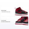 Кроссовки Air 1 Mid TD Alternate Bred для малышей Черно-белые с огненно-красным DQ8425-060