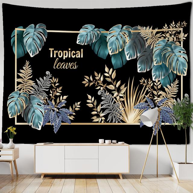 Ручная роспись, настенная живопись с растениями, гобелен, настенный подвесной богемный стиль, простой скандинавский художественный домашний декор