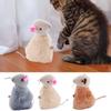 Игрушечные мыши для кошек Милая кошачья игрушка Плюшевая с кошачьей мятой Интерактивная игрушка для кошек Гибкая игрушка-дразнилка для кошек Игрушки для обогащения кошек для дома