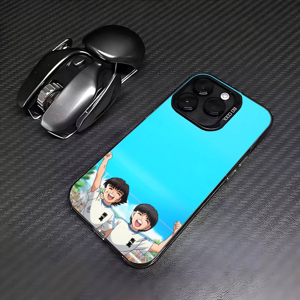 Аниме Крутой C-Капитан Т-Цубаса Чехол для телефона для iPhone17,16,15,14,13,12,11 Plus,Pro Max Цветной Посеребренный Внутренний Чехол