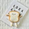 Kawaii Toast Plush Coin Purse Creative Cute Bread Coin Pouch Mini Wallet Card Holder Keyring Earphone Bags Pendant