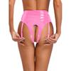 Women's Wetlook Thong Slip Open Shorts Lingerie Patent Leather Underwear Bikini Bottoms Sexy Hot Pants