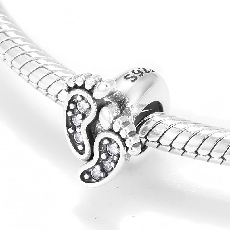 Charms Do Pandora Zawieszka Charms Stoper Stópki Srebro 925 Charmsy Trusky